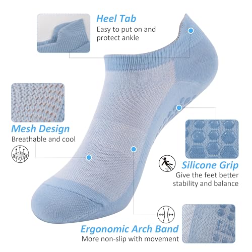 7 Pairs Pilates Socks with Grips for Women2