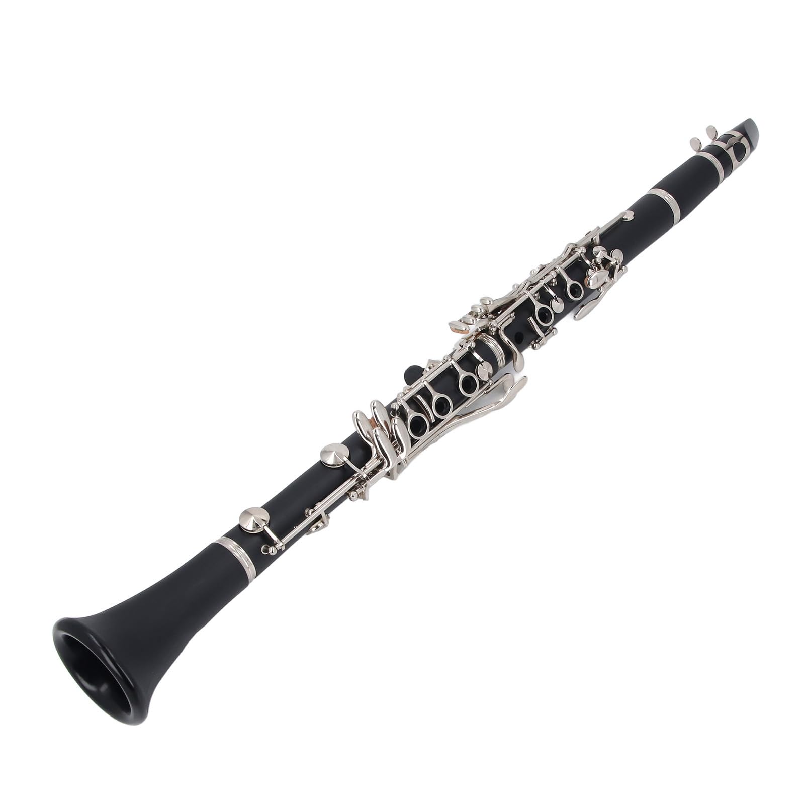 Professional Bb Clarinet,17 Keys B Flat Clarinet Instrument with Reeds for Classical and Jazz Music for All Levels