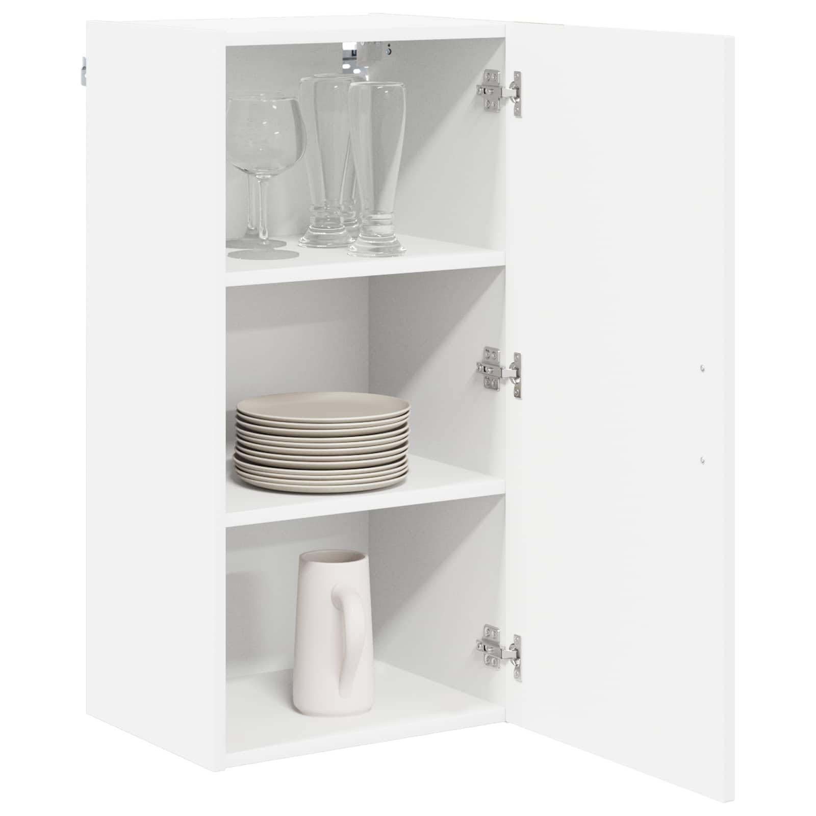 vidaXL Wall Cabinet LUCCA White 40 x 31 x 80 cm Engineered Wood