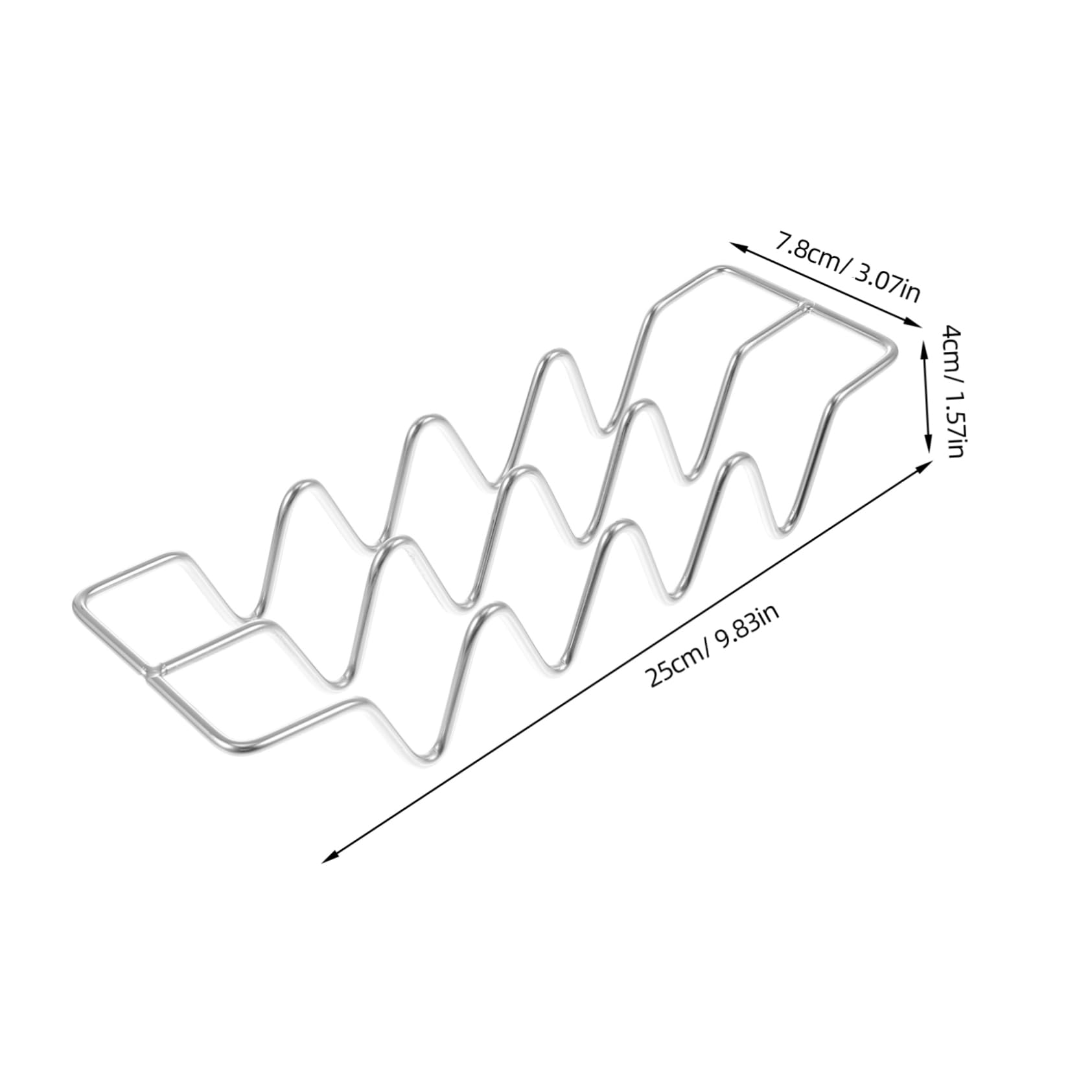 Unomor Tortilla Roll Rack Taco Holder Stands Taco Holder Easy Storage and Clean 304 Stainless Steel Taco Tray Holders