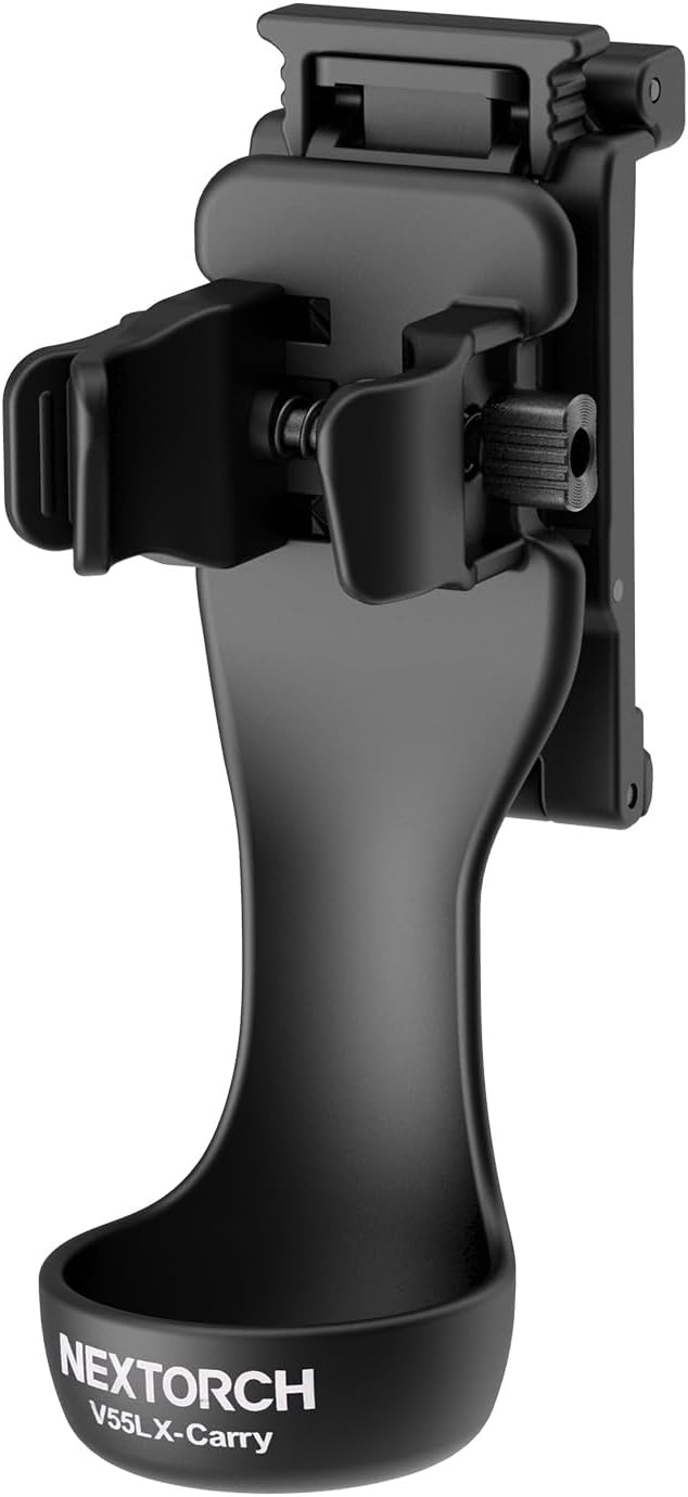 NEXTORCH Tactical Flashlight Holster Handheld Flashlight Holder Pouch with 360 Degree Rotation V55L (27-39mm Head Diameter, 24-28mm Barrel Diameter Flashlight) Large for 1.49-1.96 inch Belt