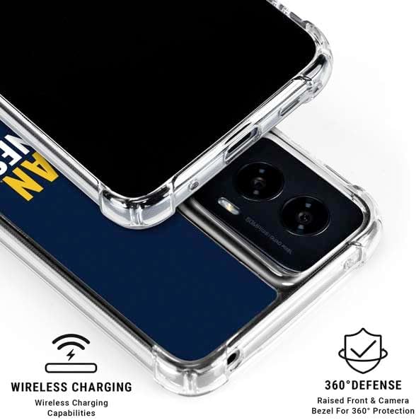 Skinit Clear Phone Case Compatible with Moto G Power 5G (2024) - Officially Licensed University of Michigan Wolverines M Design