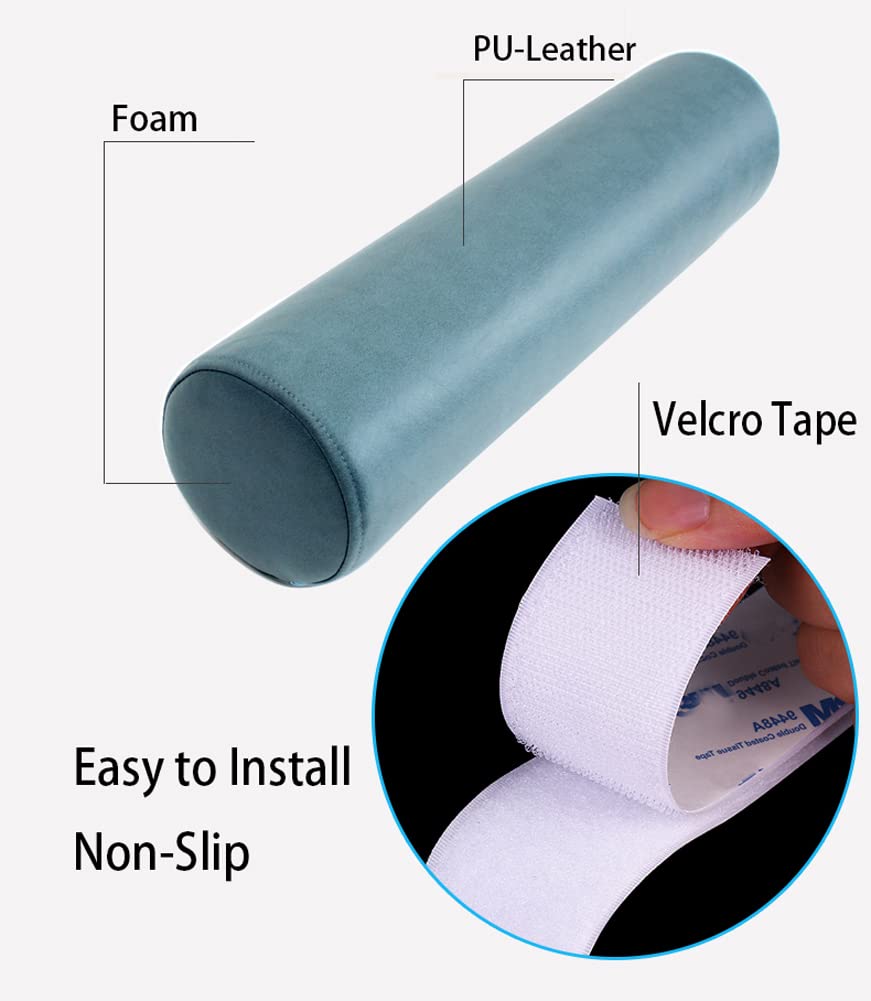 XANAYXWJ Cuscino cilindrico per Il Collo in Schiuma con Base Antiscivolo Cuscino di Supporto per Collo Schiena Lombare Ideale per Divano, Poltrona, Sollievo dal Dolore e Comfort