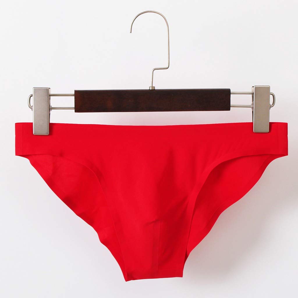 Slip da uomo in seta di ghiaccio, senza cuciture, per uomo, sport, biancheria intima estiva, sottile, traspirante, comodi slip sportivi