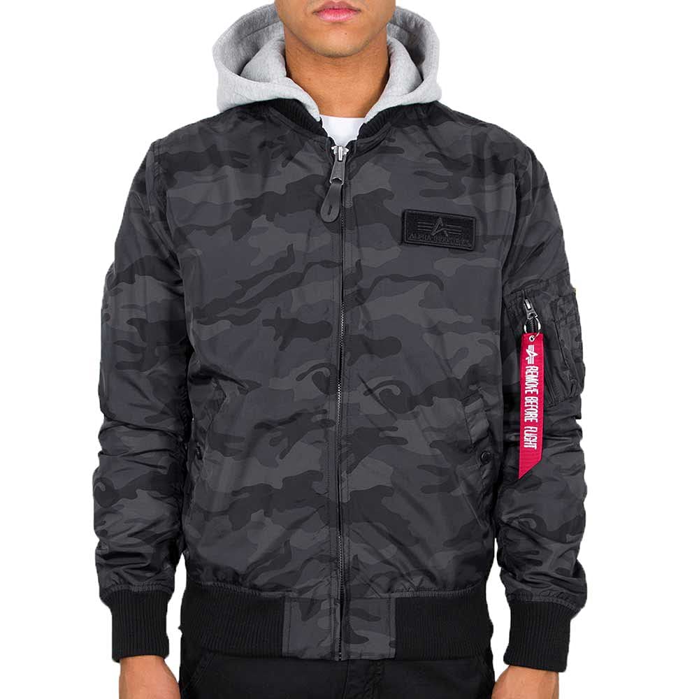 Men's Ma-1 Tt Hood Camo Bomber Jacket for Men Bomber Jacket (pack of 1)