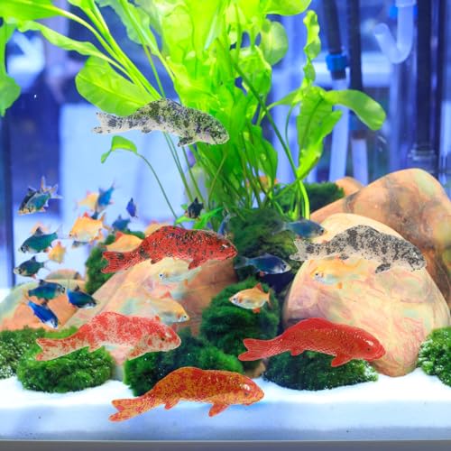 Image of BESPORTBLE 5Pcs Fake Fish: Realistic Resin Lucky Figurine for Aquarium Decor - Interior Decoration for Fish Tank, Vases - Outdoor Garden Pond (5.5X1.8CM)
