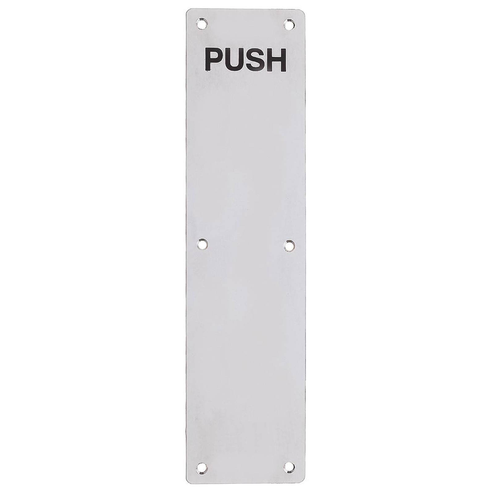 Zoo Hardware Finger Plate - Push - Radius - 75Mm X 650Mm - Satin Stainless