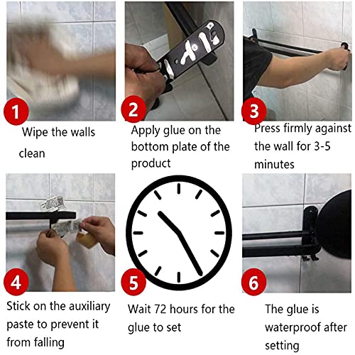 Rail de serviette auto-adhésif FBSHAD pour moderniser votre douche - 3