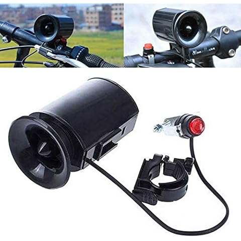 Turbobm 6 Sounds Ultra-Loud Electronic Bicycle Bell Bike Horn Siren andlebar Ring Strong Loud Alarm Bell Safety Siren Ultra-loud Bike Horn, Bicycle Bike Bell Cover