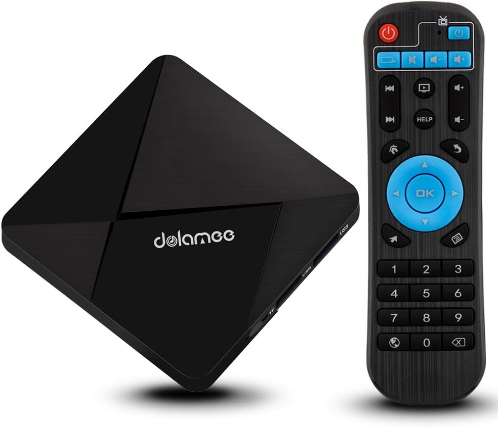 Android 7.1 TV Box, DOLAMEE D5 Smart Set Top Box Supports WIFI True 4K UHD Media Player For Home Entertainment