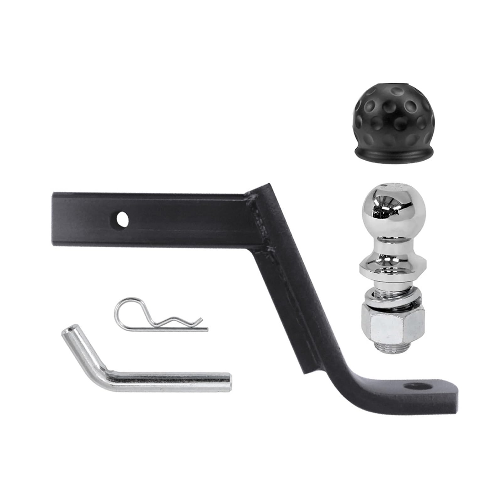 Zaczep do Przyczepy, 8-calowy Hak Holowniczy W/50mm 2-calowy Osłona Kuli Góra Języka Zaczep Przyczepa Samochodowa RV Części Łodzi Akcesoria(With 50mm Ball)