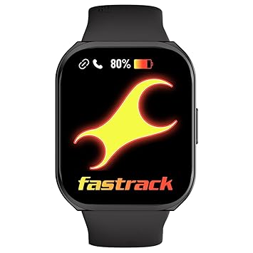Fastrack Limitless FS1+ Smartwatch| 2.01" UltraVU Display|950 Nits Brightness|SingleSync BT Calling|Nitro Fast Charging|110+ Sports Modes|200+ Watchfaces|Upto 7 Day Battery, Pitch Black - image, photos