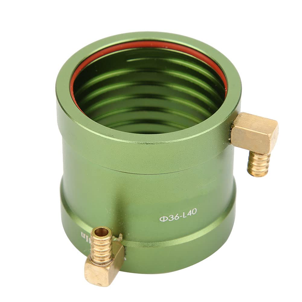 Culnflun Water Cooling Jacket RC Motor Cooling Kit Full Coverage Heat Transfer Anodized Finish CNC Machined Metal Construction for RC Boats Modeling 36 40mm 36 50mm