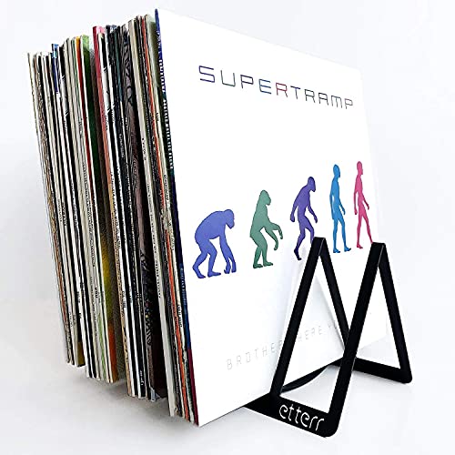etterr Présentoir d’exposition et de rangement pour 50 disques vinyle Noir - Les Beatles, Paul McCartney, John Lennon, RIngo Starr, George Harrison etterr Présentoir d’exposition et de rangement pour 50 disques vinyle Noir – Image 4