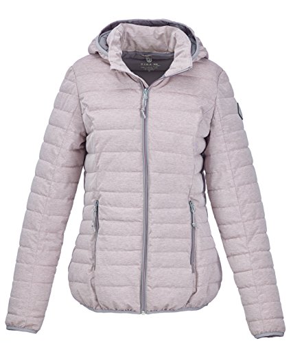 G.I.G.A. DX Damen Uyaka Steppjacke/ Casual Funktionsjacke in Daunenoptik mit abzippbarer Kapuze, burgund, Gr. 40