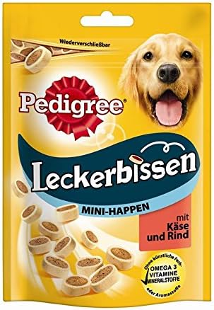 Pedigree Leckerbissen Mini-Happen – Großpackung Mit 6 X 140g, Leckere Hundesnacks Mit Rind