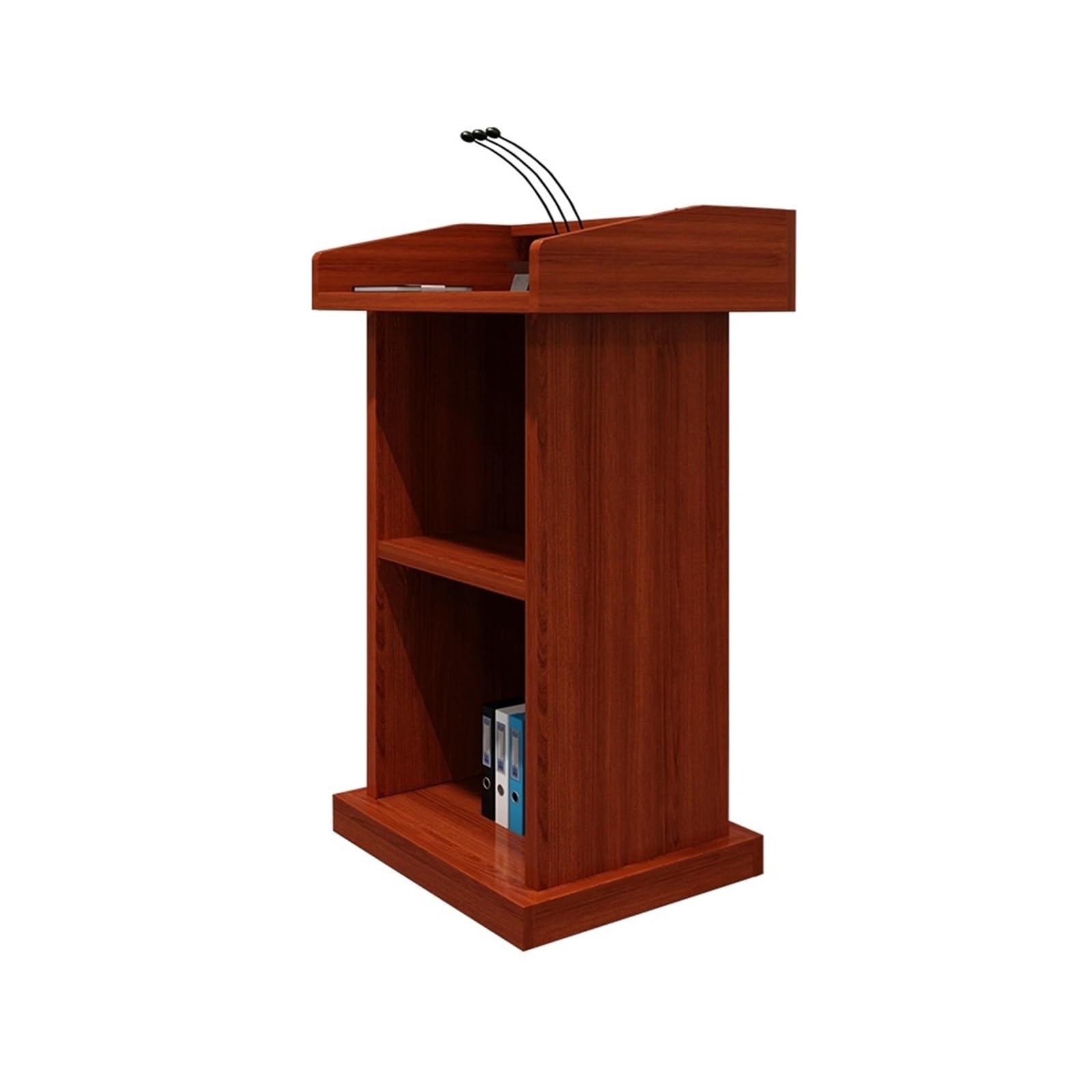 GLigeT Hosting Speech Podium Reception Desk for Auditorium, Classroom, and Conference Room Meeting(Red)