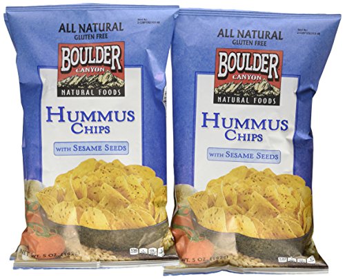 Image of Boulder Canyon Hummus and Sesame Chips, Lightly Salted, 5 Ounce (Pack of 12)