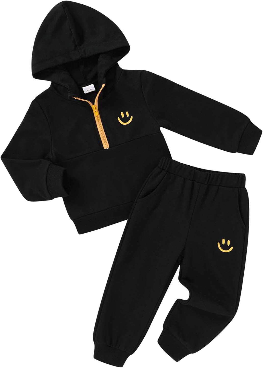 YOUNGER STAR Toddler Baby Boy Girl Clothes Fall Winter Outfits Long Sleeve Hoodie Sweatshirt Sweat Pants Cotton Sweatsuits