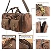 Gearonic Travel Duffel Bag Large Weekender Expanding Canvas Bag Travel Duffle For Women Men Overnight Carry On Tote And Luggage Sleeve Coffee