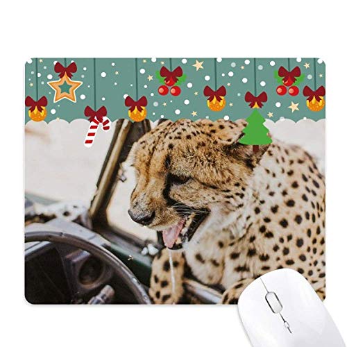 Tapis de souris léopard antidérapant en caoutchouc souple pour PC