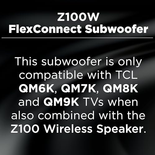 Image of TCL Z100 Wireless Home Theater Subwoofer with Dolby Atmos FlexConnect Technology, 5.25 inch Woofer, 130W Output Power, Smart Calibration