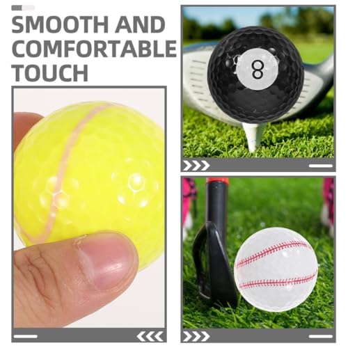 Balles de golf résine matériel entraînement exercice adultes adolescents 12 pièces