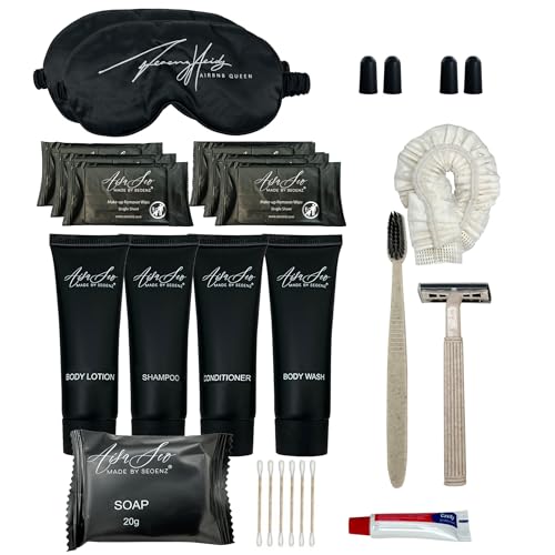 24 Piece Toiletry Kit for Hotels & Airbnb | 1oz Shampoo, Conditio...