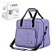 HOMEST Serger Carrying Case, Universal Overlock Sewing Machine Tote Bag with Shoulder Strap & Strong Handles, Compatible with Brother, Singer, Juki, Purple (Patent Design)