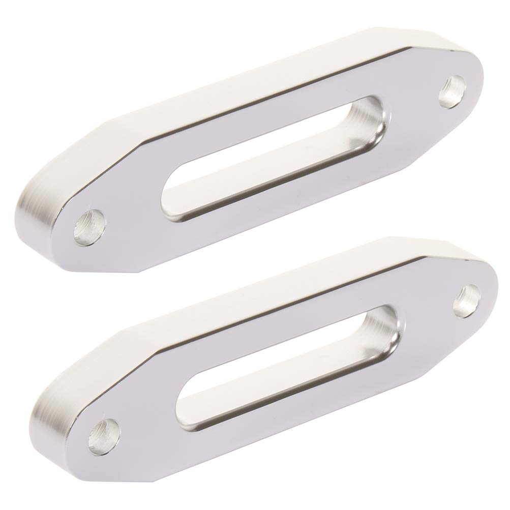 cciyu 4WD ATV UTV Aluminum Hawse Fairlead 5 Inch Bolt Pattern Synthetic Winch Rope Hawse Fairlead 3000lb 4000 lb (2 PCS)