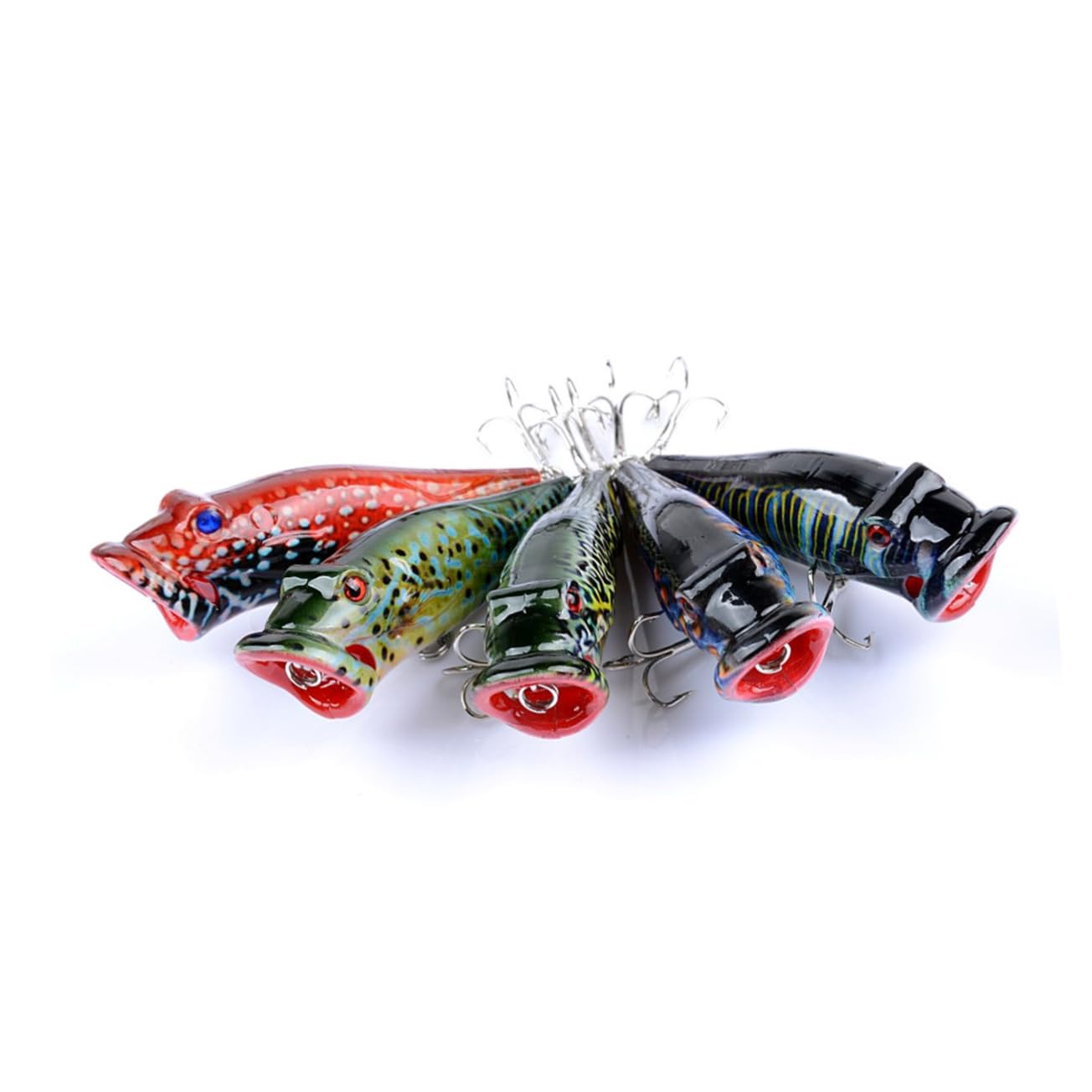 BESPORTBLE 15 Pz Esca per Pescare Esche Artificiali per La Pesca Esche di Acque Profonde Esche da Pesca Galleggianti Esca Dura 8 Cm
