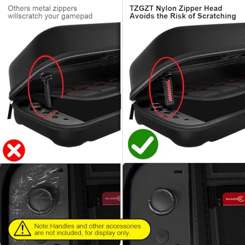 Image of ZORBES Travel Carrying Case for Nintendo Switch 2 2025, Large Volume Accessories Bundle Holder, 2 Screen Protector, Hard Protective Cover Estuche Funda with 12 Game Cards, Black