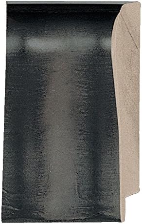 CountryArtHouse Picture Frame Moulding (Wood) 100ft bundle - Contemporary Black Finish - 2.75" width - 3/4" rabbet depth