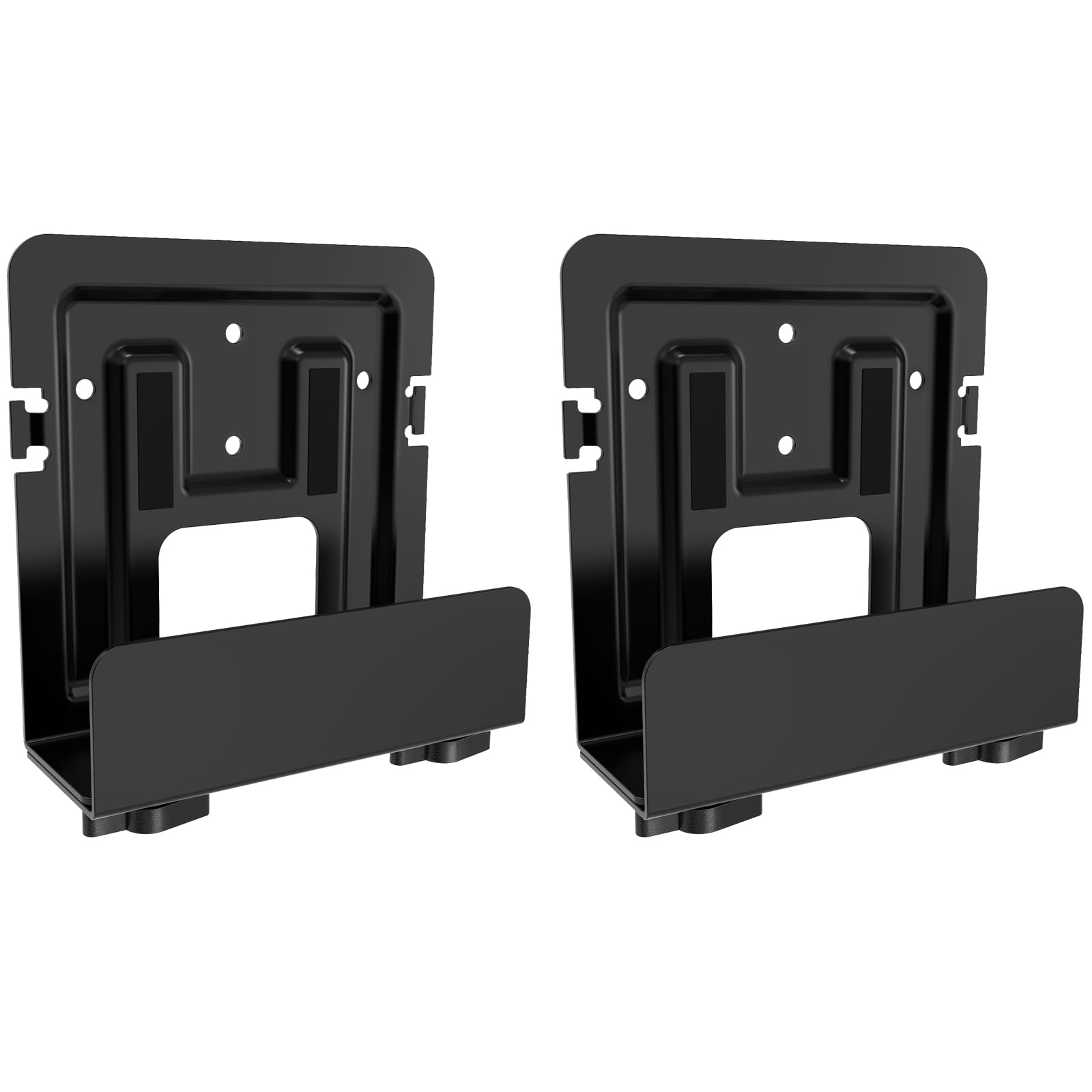 2 soportes para caja de cables, montaje en módem, soporte de pared ajustable para dispositivos pequeños y anchos, compatible con cajas de cable, módems, reproductores de DVD, PS3, PS4, Xbox One S