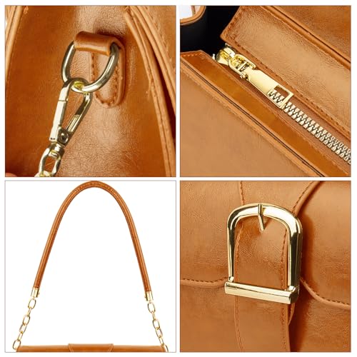 Image of Shoulder Bag for Women, Faux Leather Women's Shoulder Handbags, Fashionable Tote Purses for Women