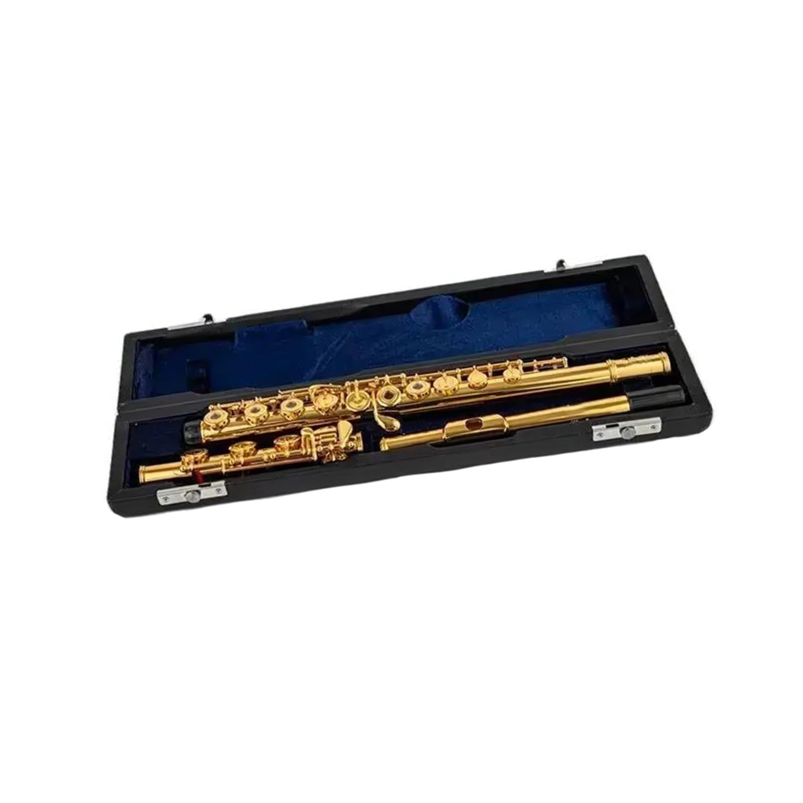 flet prosty Flet profesjonalny biały mosiężny klucz otwarty C 17 otworów flet 18-karatowy pozłacany Instrument z etui Instrument dęty drewniany