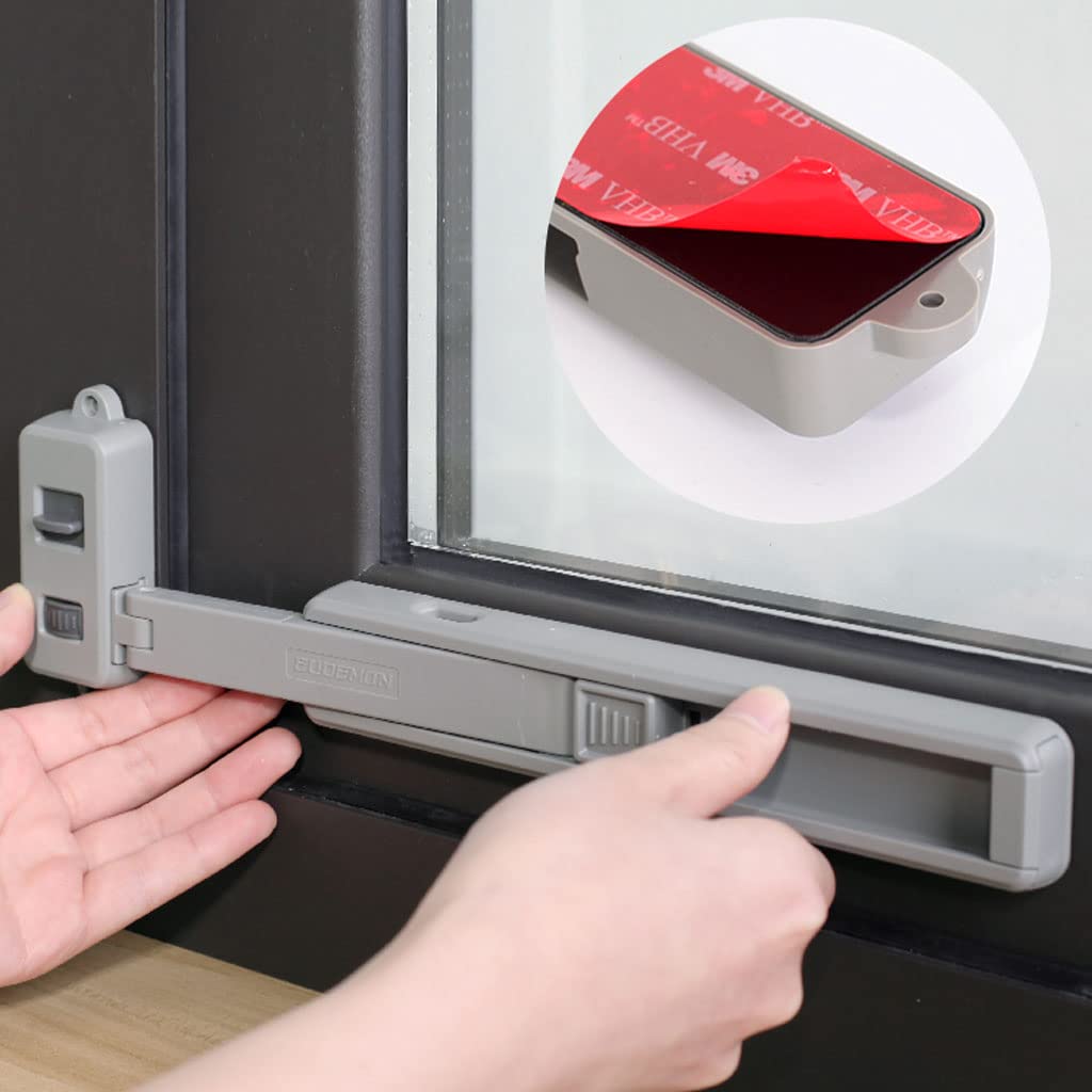 Cerraduras de Seguridad para niños con restrictor de Ventana,Cerraduras de Seguridad para Ventana Autoadhesivas,Restrictor de Ventana a Prueba de niños,Cerraduras de restrictor de
