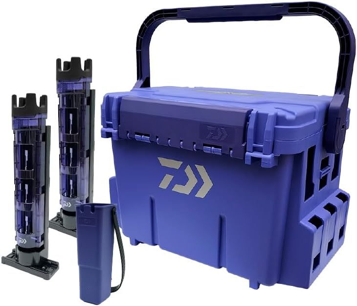 ダイワ タックルボックス TB7000 カスタム パープルSP ロッドスタンド×2本 ルアーホルダー×1本 4点セット 釣り グロー