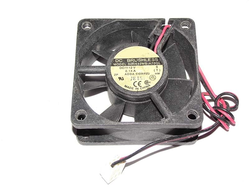 Ventilador de refrigeración 6cm AD0612MB-A70GL de 12V y 2 cables para refrigeración interna