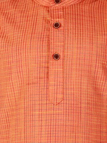 Image of Pro-Ethic Style Developer Kids Cotton Solid Ethnic Kurta Pajama Set|Traditional Style Kurta Pajama