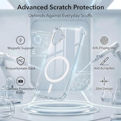 Image of Jkobi Shockproof Crystal-Clear Back Cover for Samsung Galaxy A07 5G | F70e 5G (Magsafe Wireless Support | Drop & Camera Protection | Hard Polycarbonate)