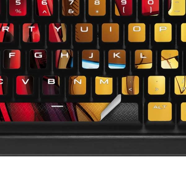 Skin compatible con teclado K95 RGB Platinum Iron Man miniatura 4