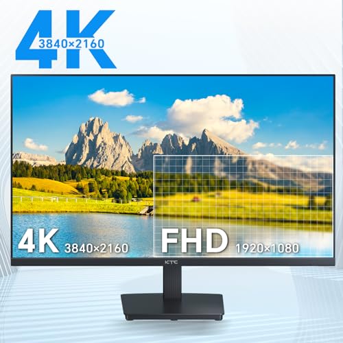Image of KTC 27 Inch 4K UHD Computer Monitor, IPS 3840x2160 Monitor with HDR400, DCI-P3 95%, 1.07 Billion Colors, HDMI DisplayPort, 60Hz PC Monitor, H27P27