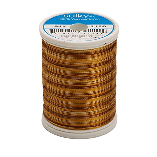 Hilo Sulky 40wt Rayón 850 yd Marrón Oscuro miniatura 1