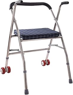 Elderly Rehabilitation Equipment Walker Wheeled Auxiliary Walking Folding Walker with Wheelchair Walking Stick with Hospital