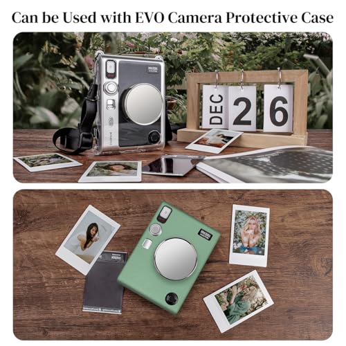 Image of ZORBES Lens Cap for Fujifilm Instax Mini Evo Aviation Aluminum Alloy Lens Cap Microfiber Flannel Fabric Liner Protective for Fujifilm Instax Mini Evo