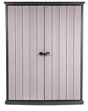 XXL Gerätehaus High Store, täuschend echte Holzoptik durch angeraute Oberfläche, anstreichbar