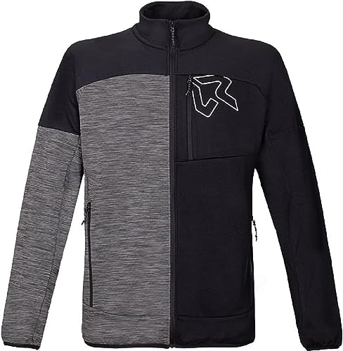 Sweat Rock Experience Kobra Mock Neck Fz veste polaire homme noire