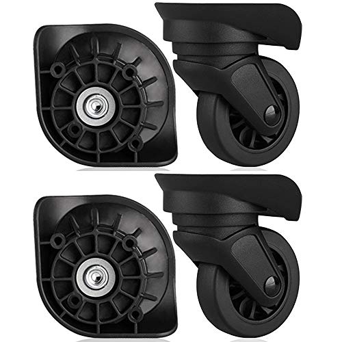GH8 (DL-W158#) Mute Connected Spinner Wheels for Replacement Luggage Wheels Wear Silent Draw bar Box DIY (4 pcs/Set)
