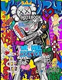  We Will Rock You Graffiti Boxing Kaws Pop Art Style Inspired College Ruled Notebook: Street Art Notebook For Teens ( 8.5 x 11 inches) Blank Lined Notebook Journal- 120 Pages